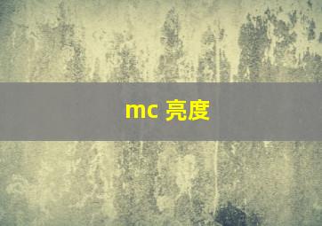 mc 亮度